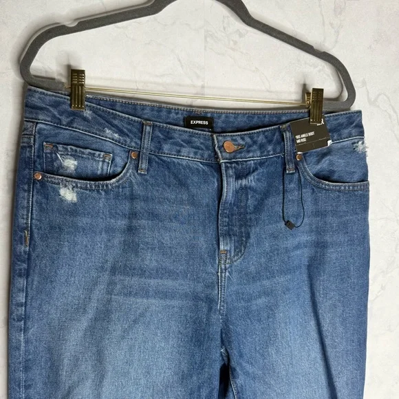 Express 90s mid rise ankle boot jeans - Picture 4 of 6